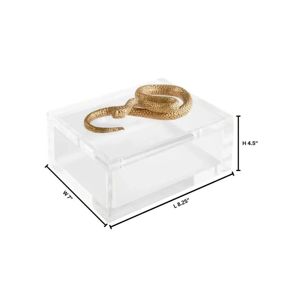 Snake Box Designed by Thom Filicia-Cyan-Boxes-Artistic Elements