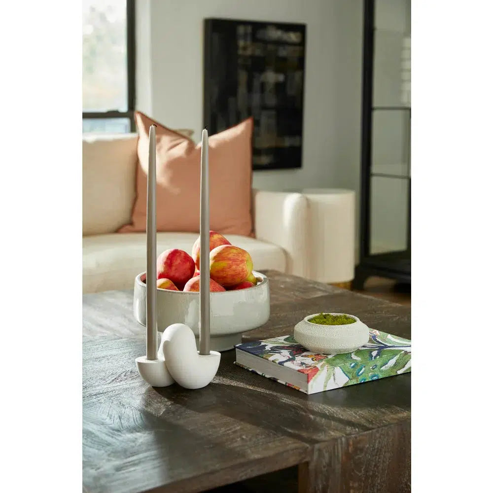 Candle Knot Candleholder Designed by Thom Filicia-Cyan-Candleholders-Artistic Elements