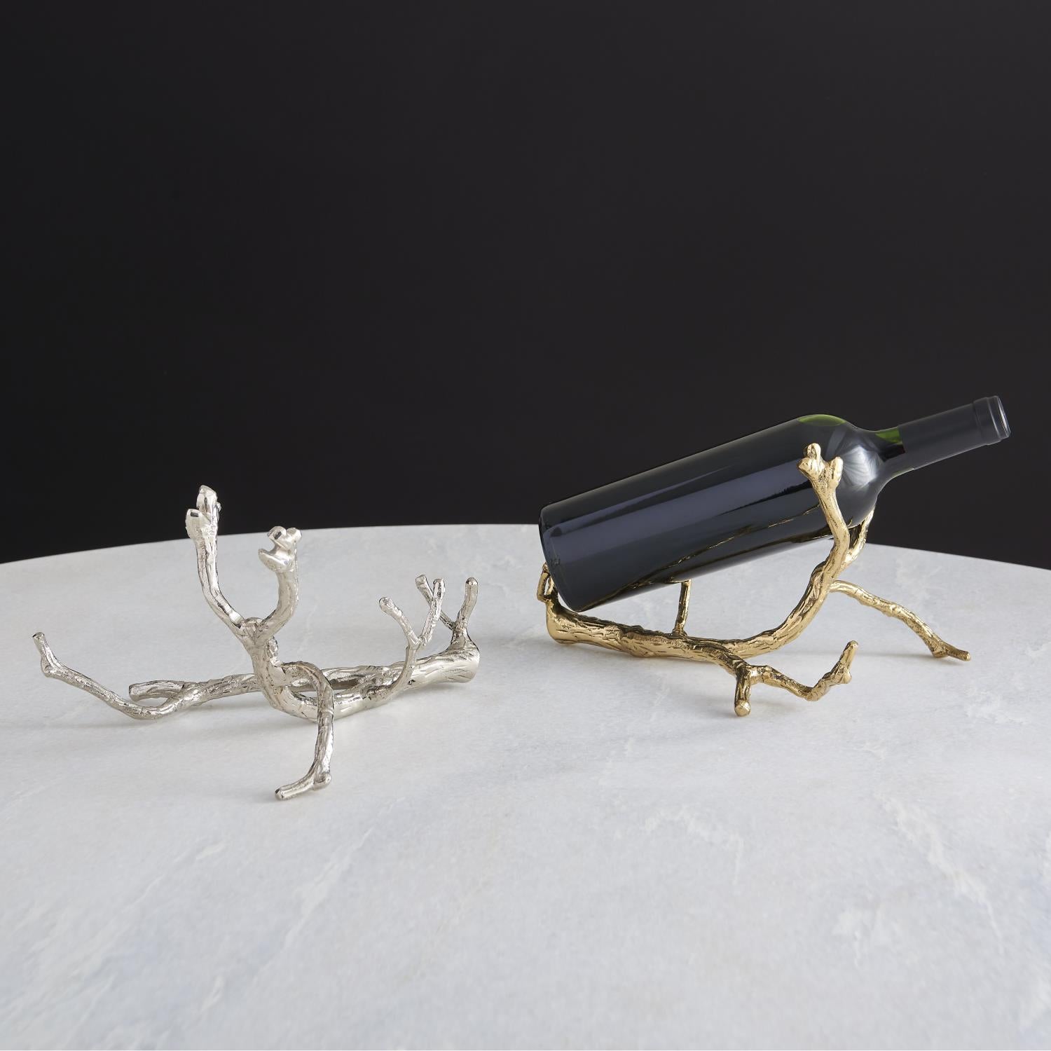 Twig Wine Bottle Holder-Global Views-Sculptures & Objects-Artistic Elements