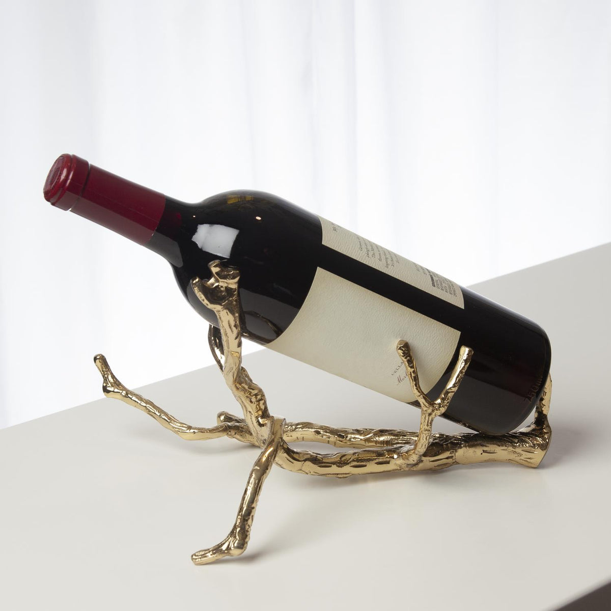 Twig Wine Bottle Holder-Global Views-Sculptures &amp; Objects-Artistic Elements