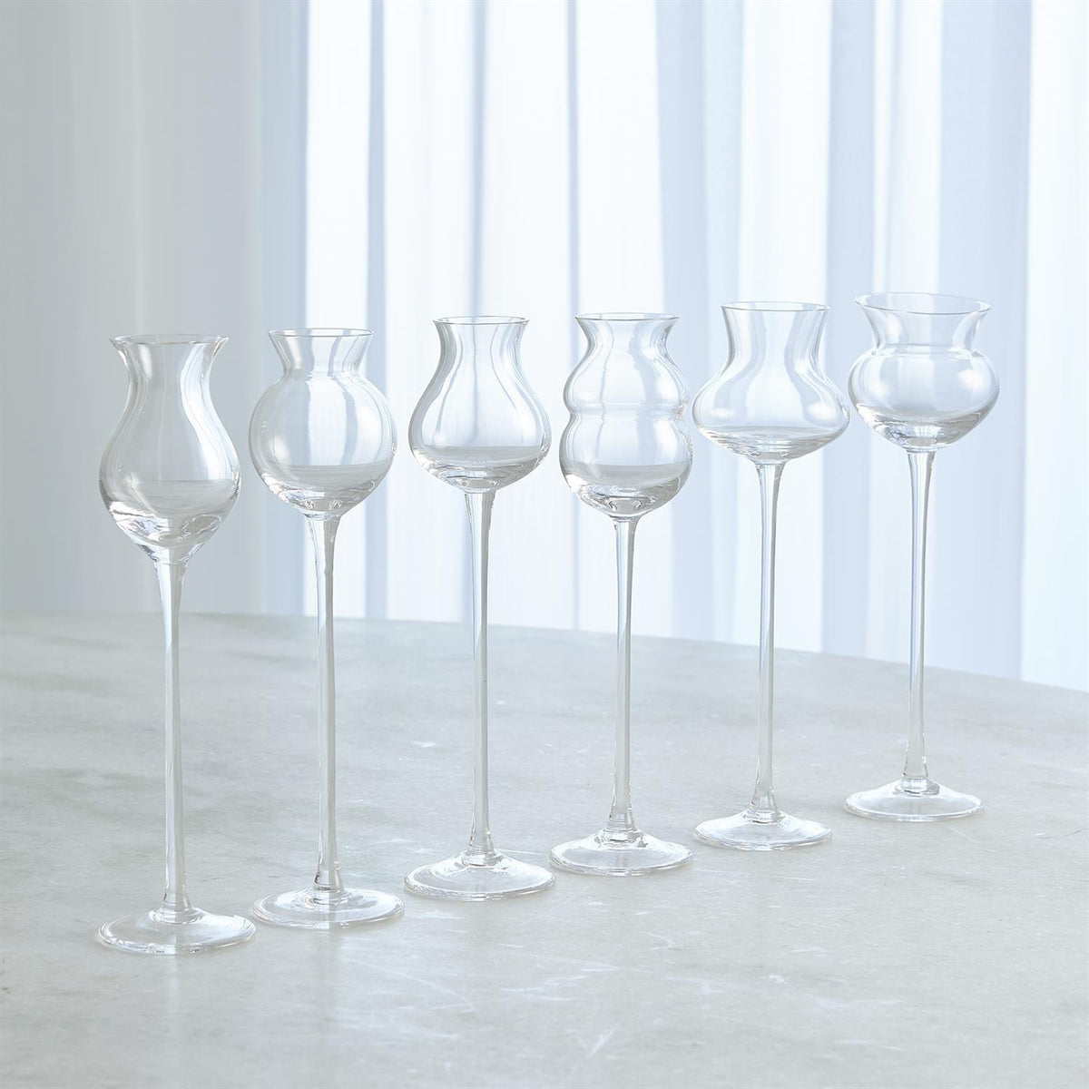 S/6 Distillati Goblets-Global Views-Sculptures &amp; Objects-Artistic Elements