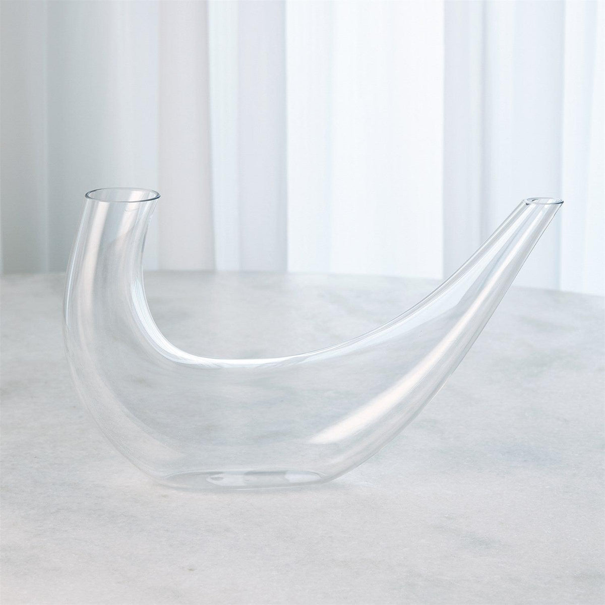Swoosh Decanter-Global Views-Sculptures &amp; Objects-Artistic Elements