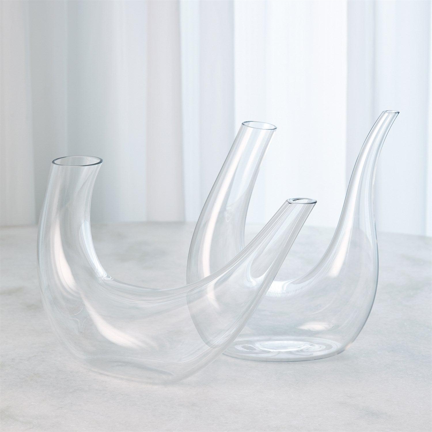 Swoosh Decanter-Global Views-Sculptures & Objects-Artistic Elements