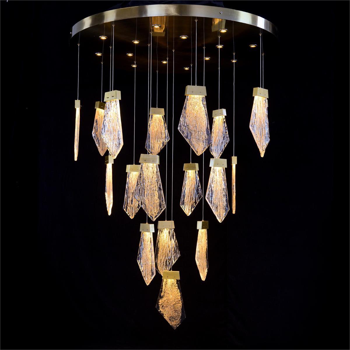 Lux Thirty-Two-Light Drop Pendant Chandelier-John Richard-Chandeliers-Artistic Elements