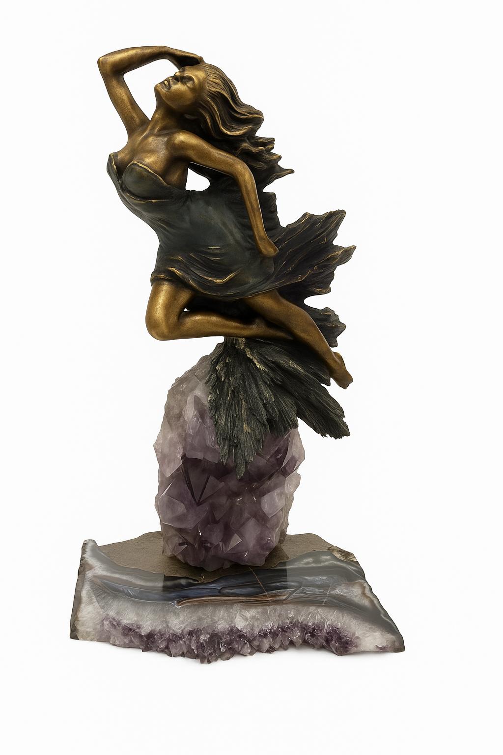 BRONZE LADY-MIKE FINE ARTS-Sculptures & Objects-Artistic Elements