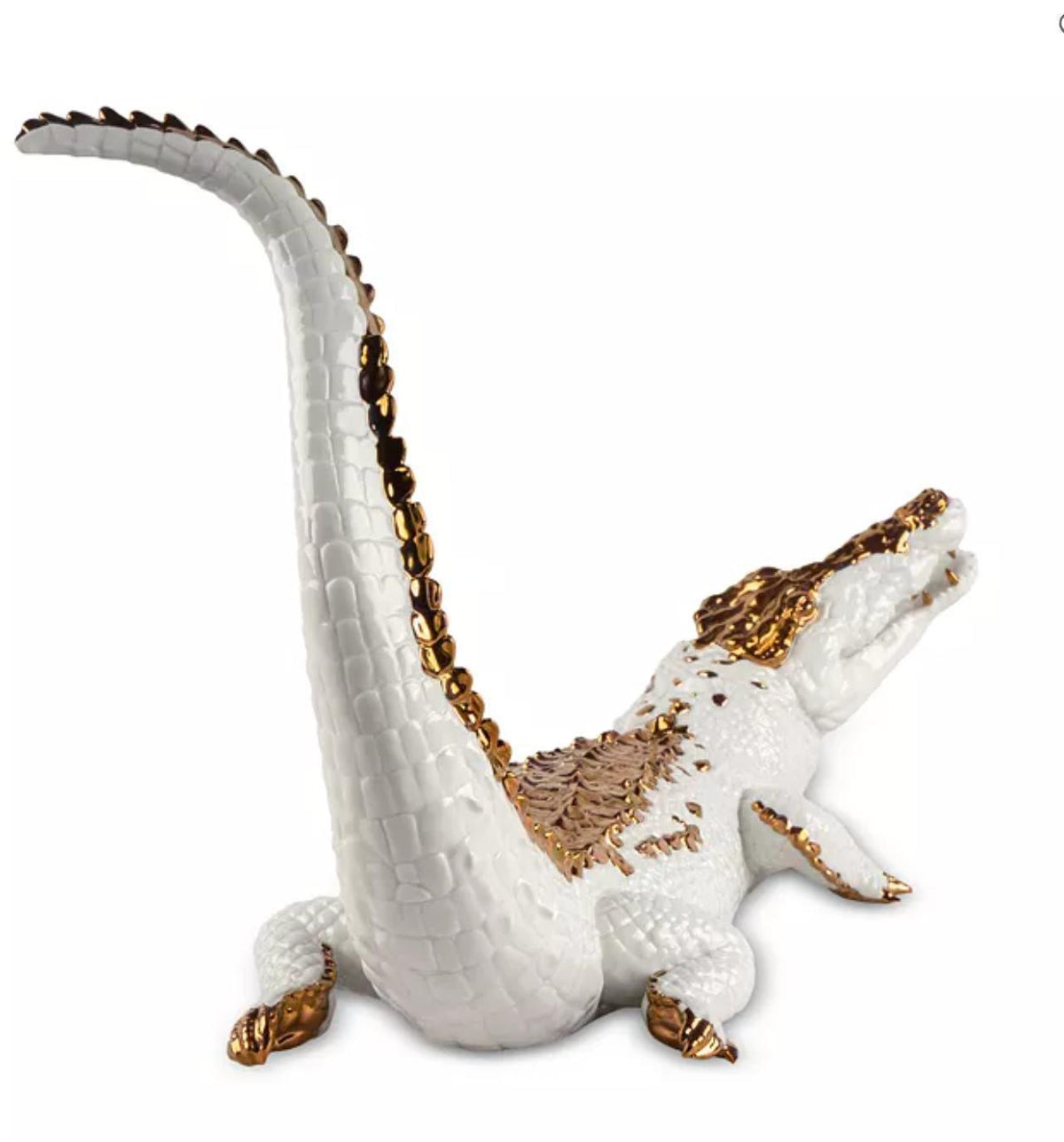 CROCODILE FIGURINE-Lladro-Sculptures & Objects-Artistic Elements