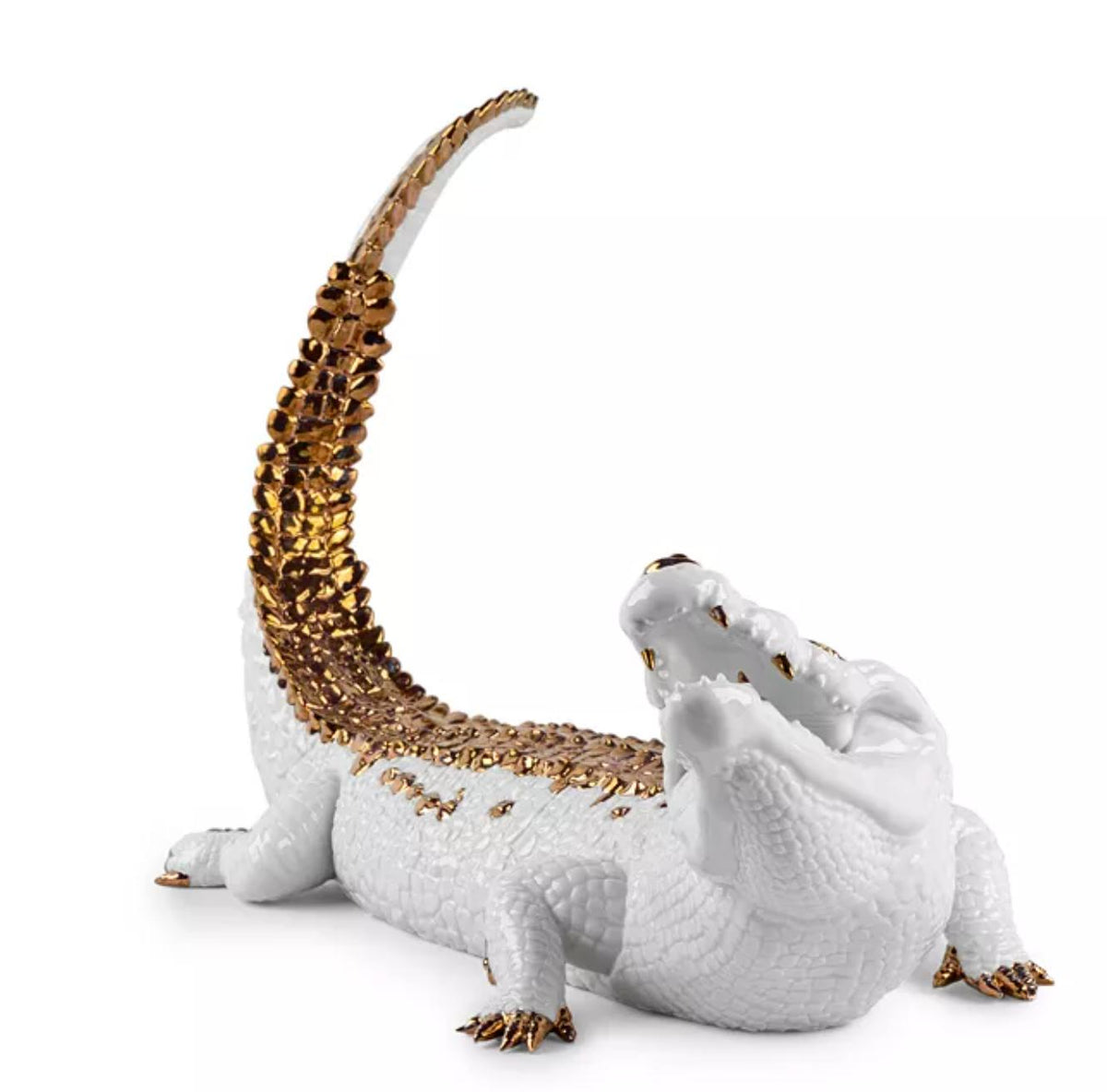 CROCODILE FIGURINE-Lladro-Sculptures & Objects-Artistic Elements