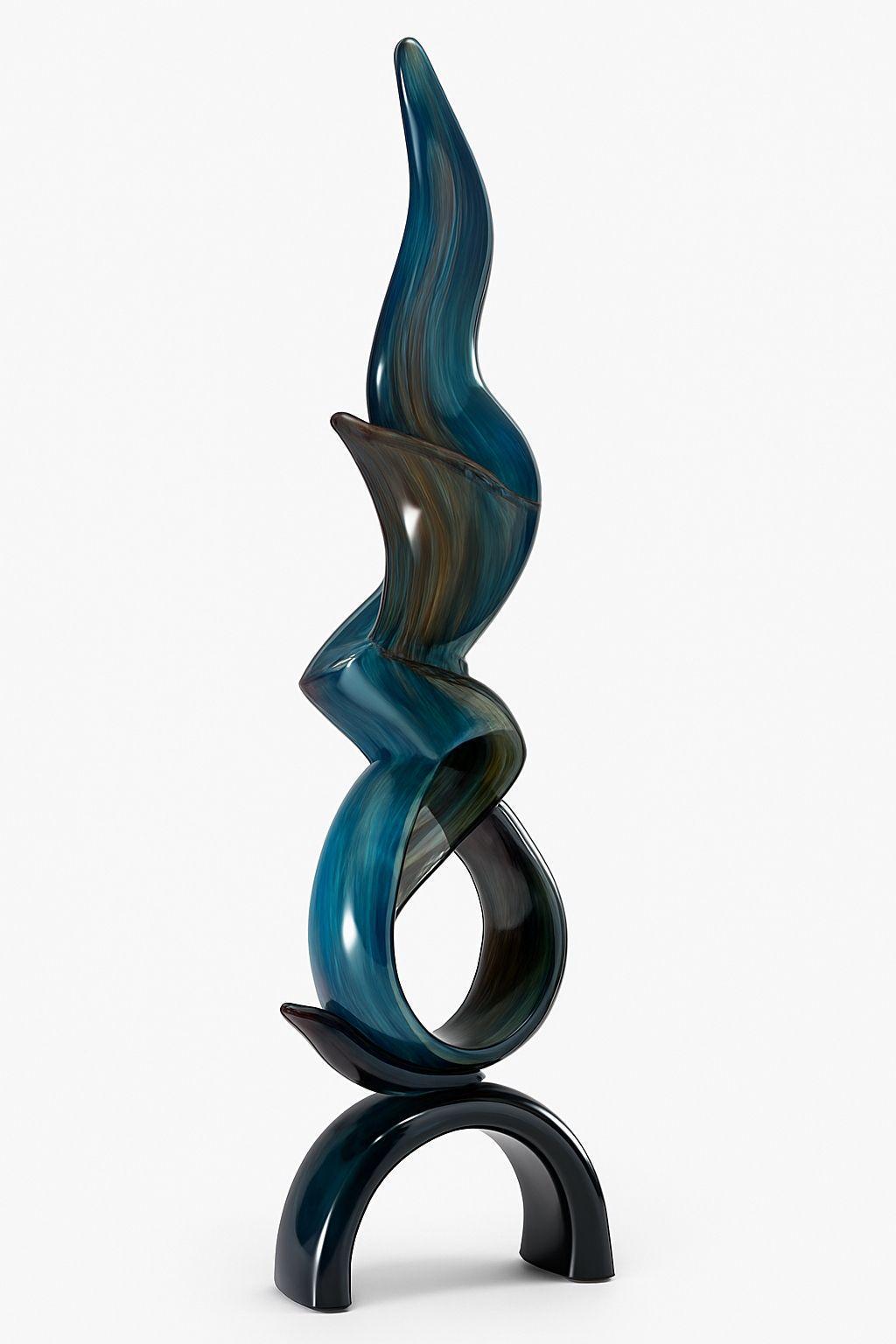 MURANO 4FT SCULPTURE-MURANO ITALY-Sculptures & Objects-Artistic Elements