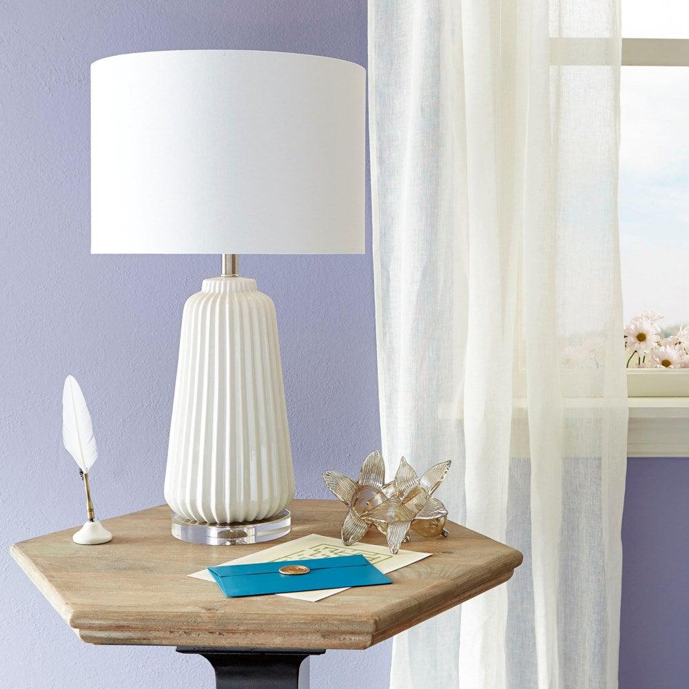 Delphine Table Lamp-Cyan-Table Lamps-Artistic Elements
