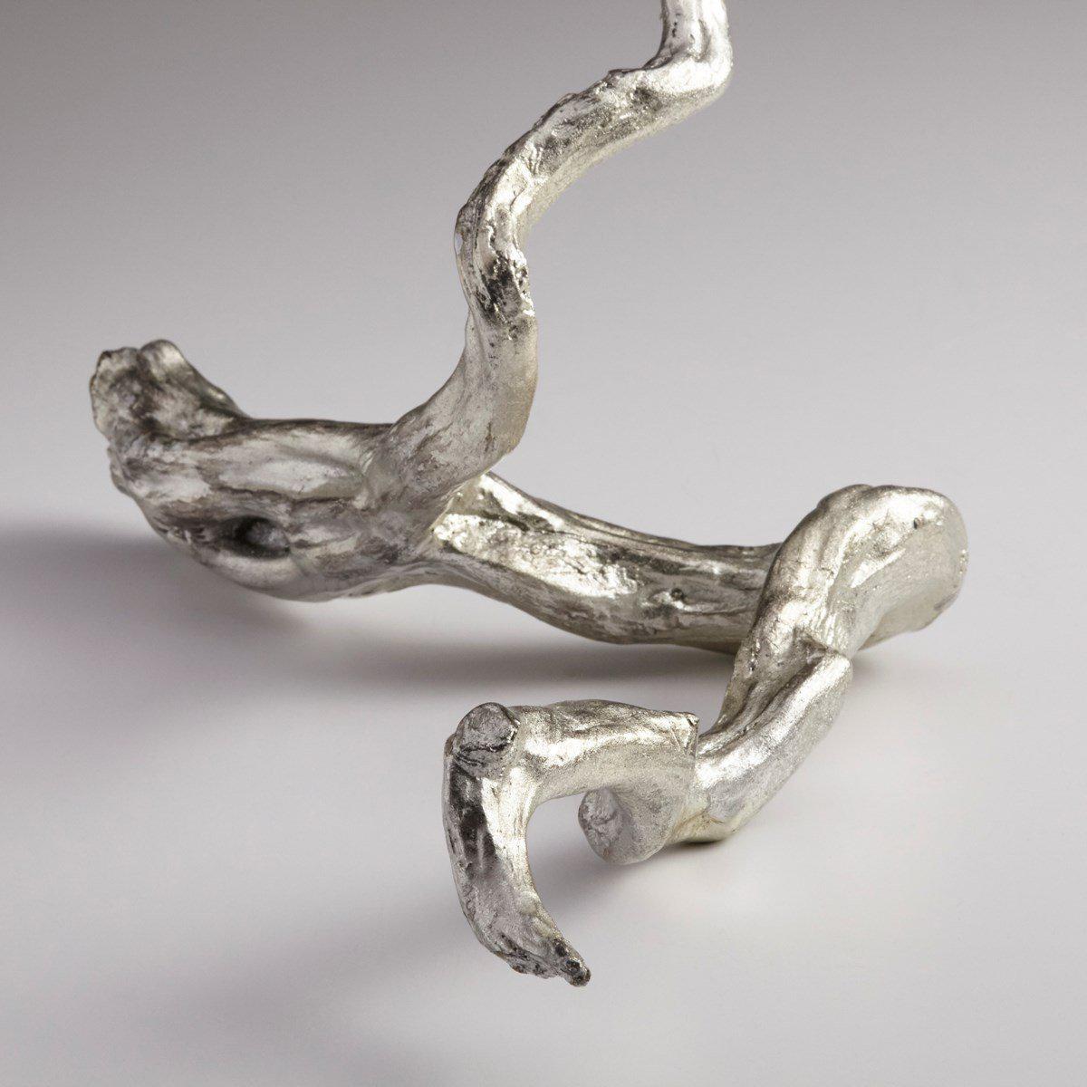 Drifting Silver Sculpture-Cyan-Sculptures &amp; Objects-Artistic Elements