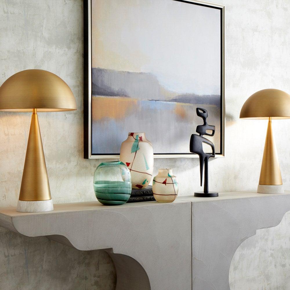 Acropolis Table Lamp-Cyan-Table Lamps-Artistic Elements