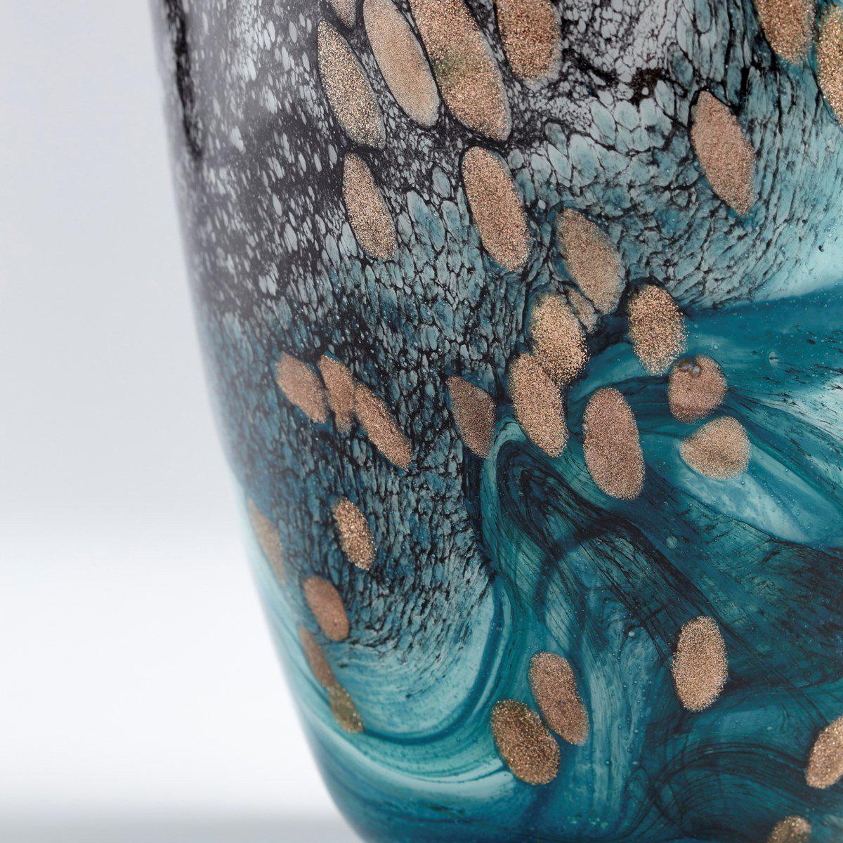 Prismatic Vase-Cyan-Vases-Artistic Elements