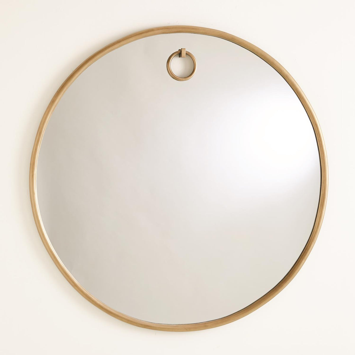 Exposed Mirrors-Antique Brass-Global Views-Wall Mirrors-Artistic Elements