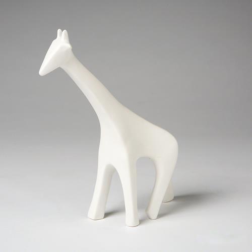 Giraffe-Matte White-Global Views-Sculptures & Objects-Artistic Elements