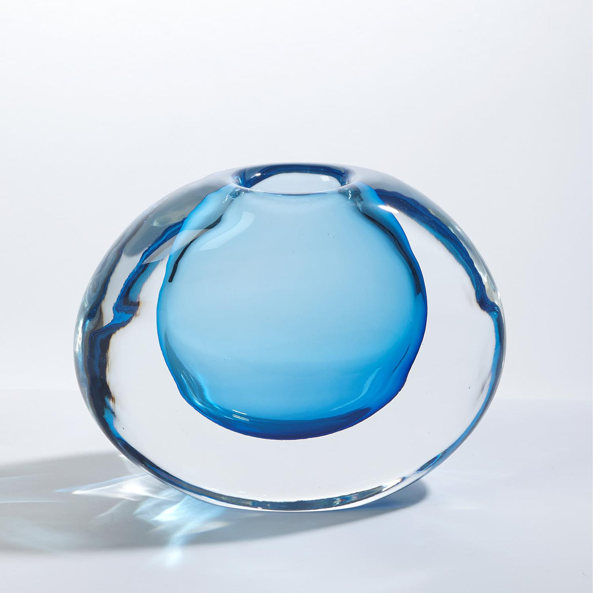 Offset Vase-Light Blue-Global Views-Vases-Artistic Elements