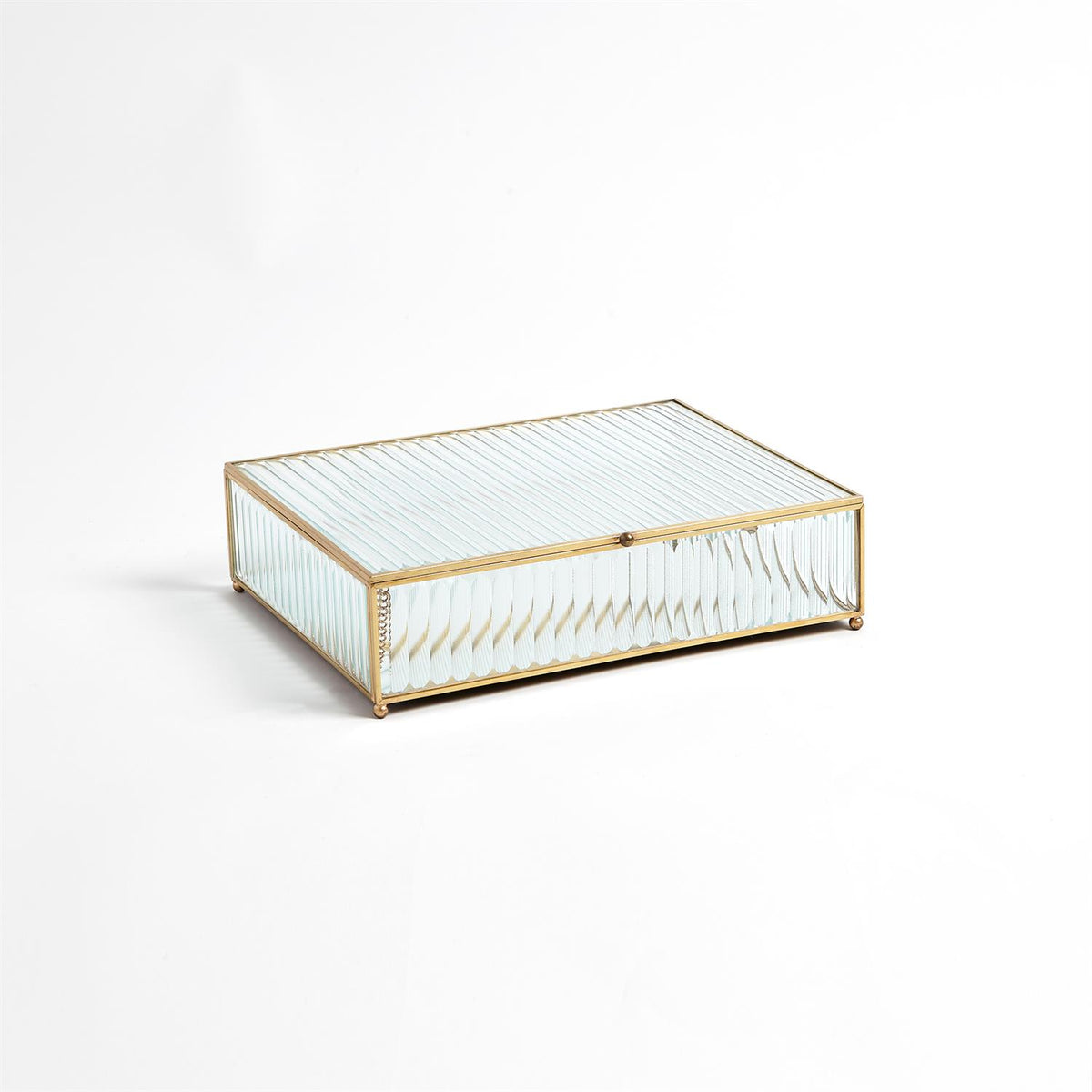 Reeded Glass Box-Clear-Global Views-Boxes-Artistic Elements