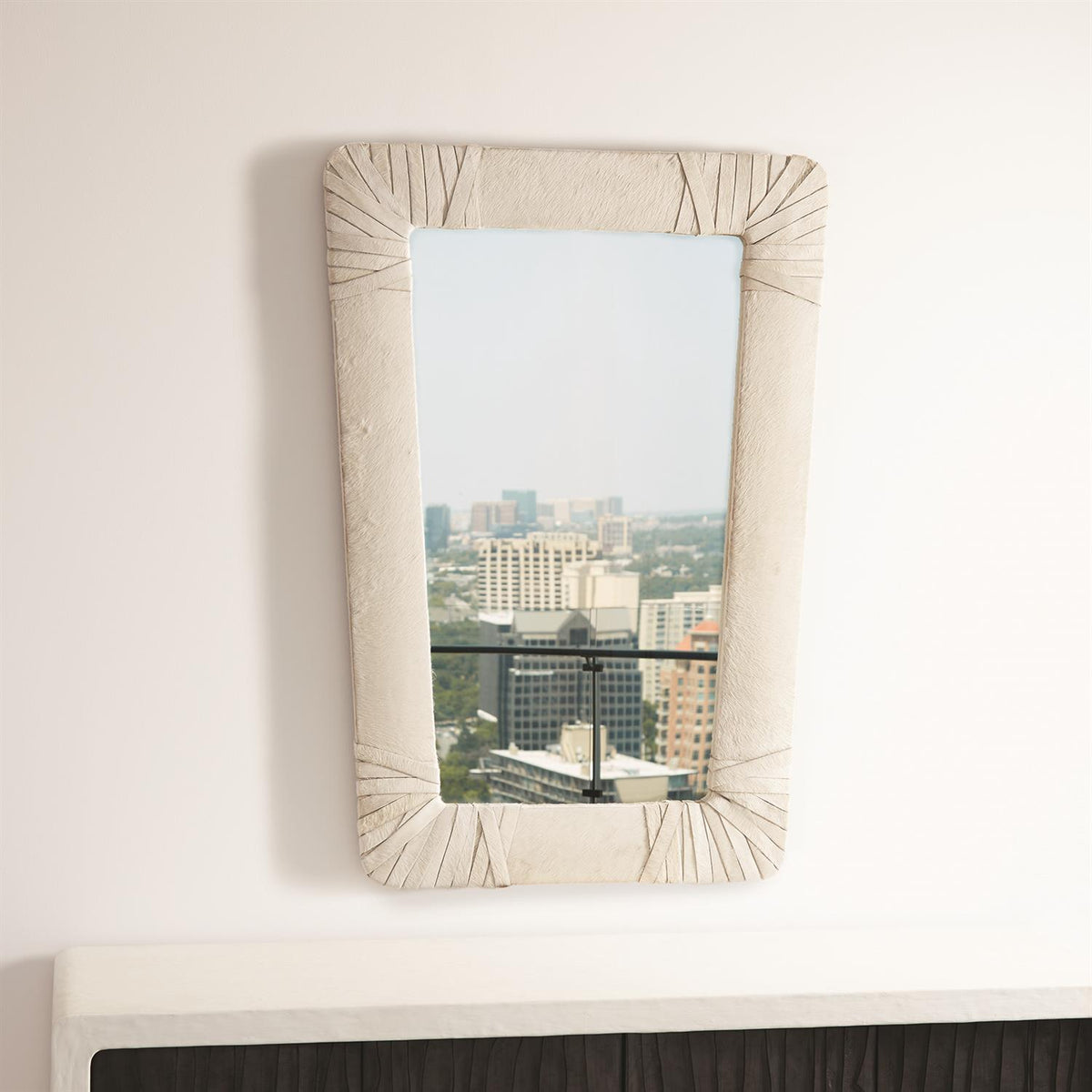 Gabriel Mirror-White-Global Views-Wall Mirrors-Artistic Elements