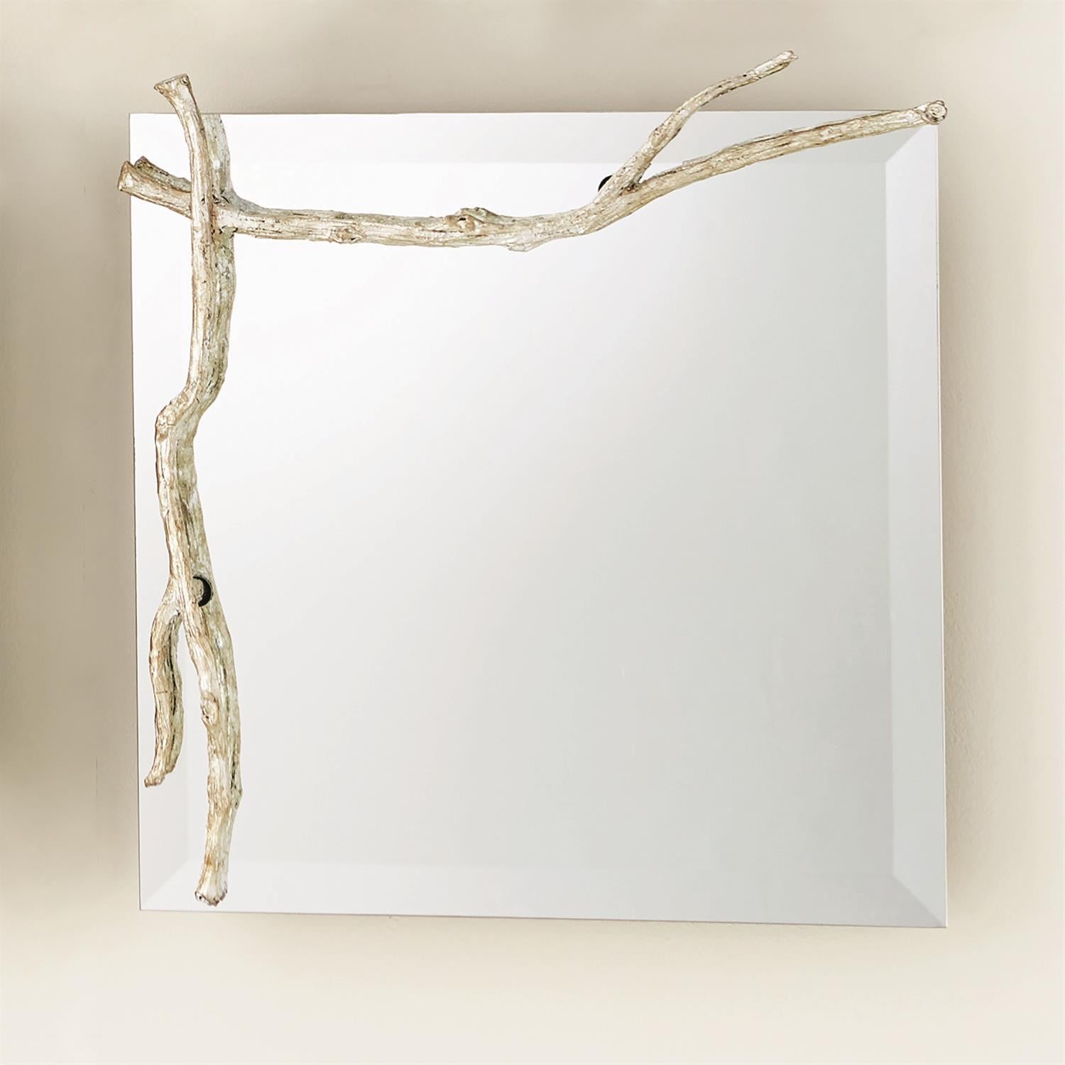 Twig Mirror-Silver Leaf-Global Views-Wall Mirrors-Artistic Elements