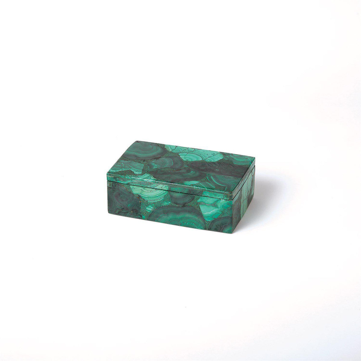 Malachite Stone Box-Global Views-Boxes-Artistic Elements