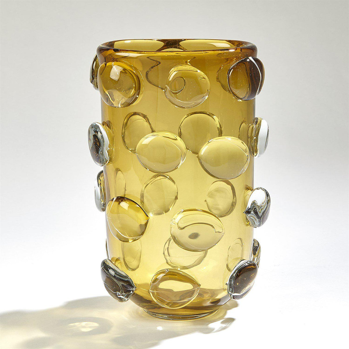 Rondelle Vase-Amber-Global Views-Vases-Artistic Elements