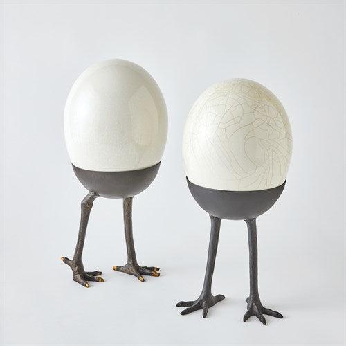 Ostrich Egg On Legs-Global Views-Sculptures &amp; Objects-Artistic Elements