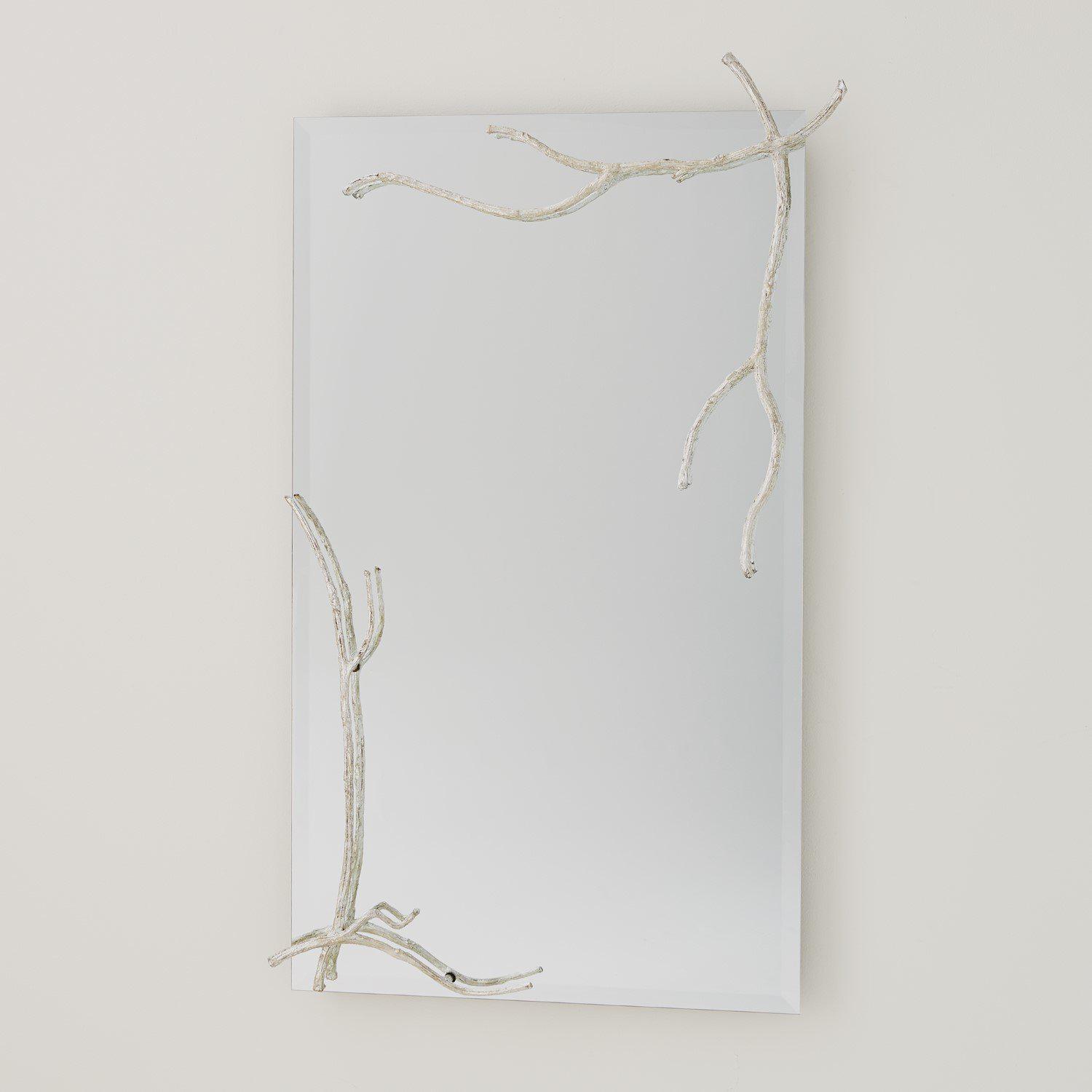 Twig Mirror-Silver Leaf-Global Views-Wall Mirrors-Artistic Elements