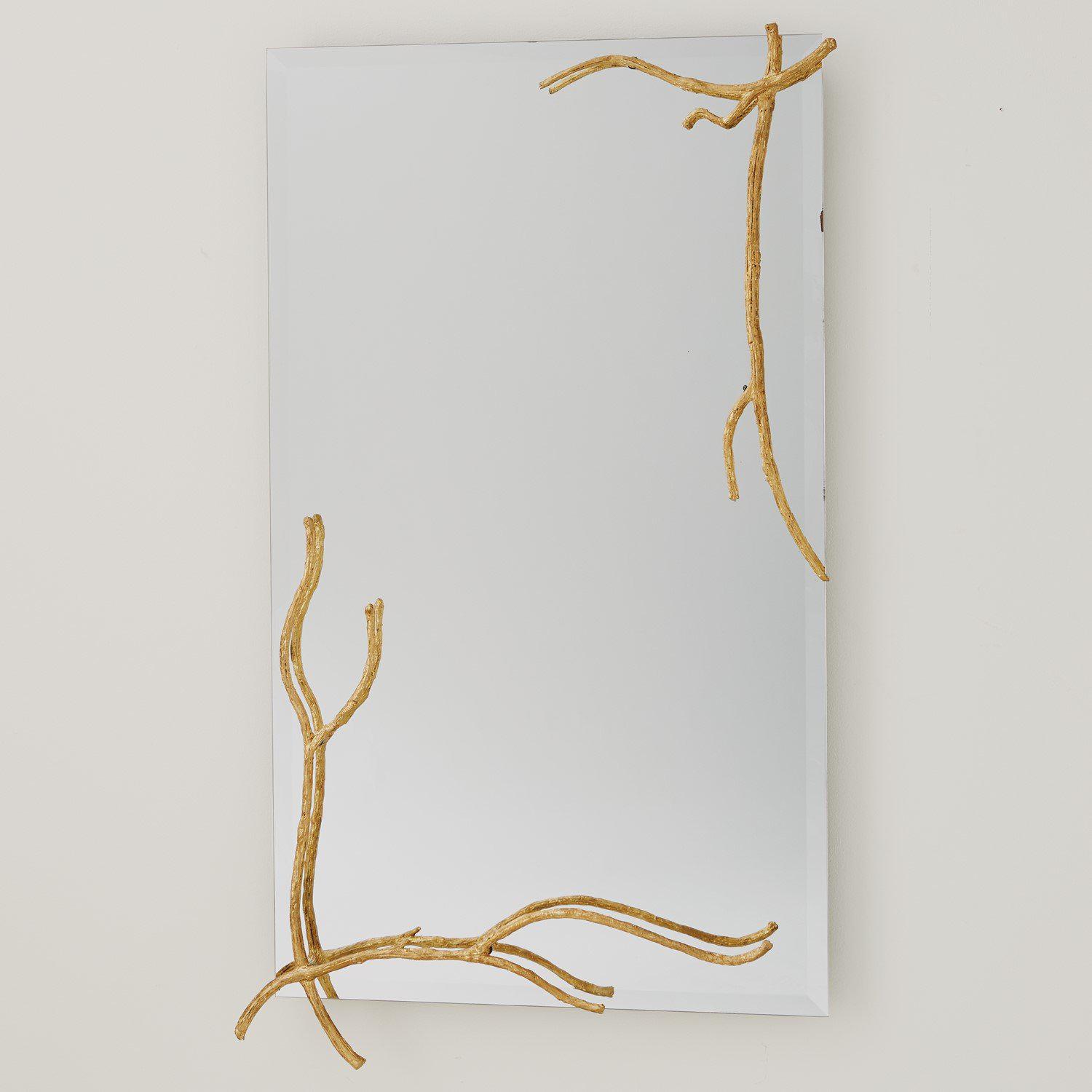 Twig Mirror-Gold Leaf-Global Views-Wall Mirrors-Artistic Elements