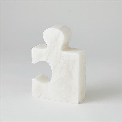S/2 Jigsaw Bookends-Global Views-Office Accessories-Artistic Elements