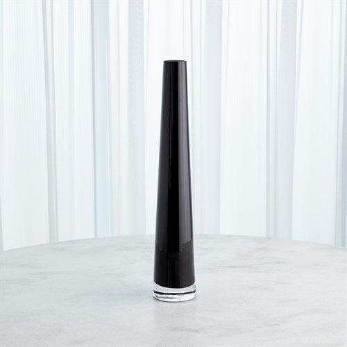 Glass Tower Vase Collection-Black-Global Views-Vases-Artistic Elements