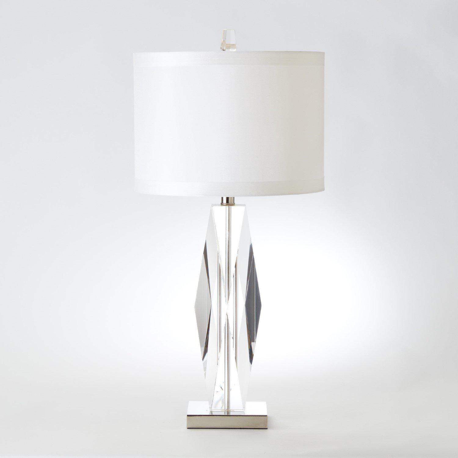 Faceted Crystal Lamp-Global Views-Table Lamps-Artistic Elements