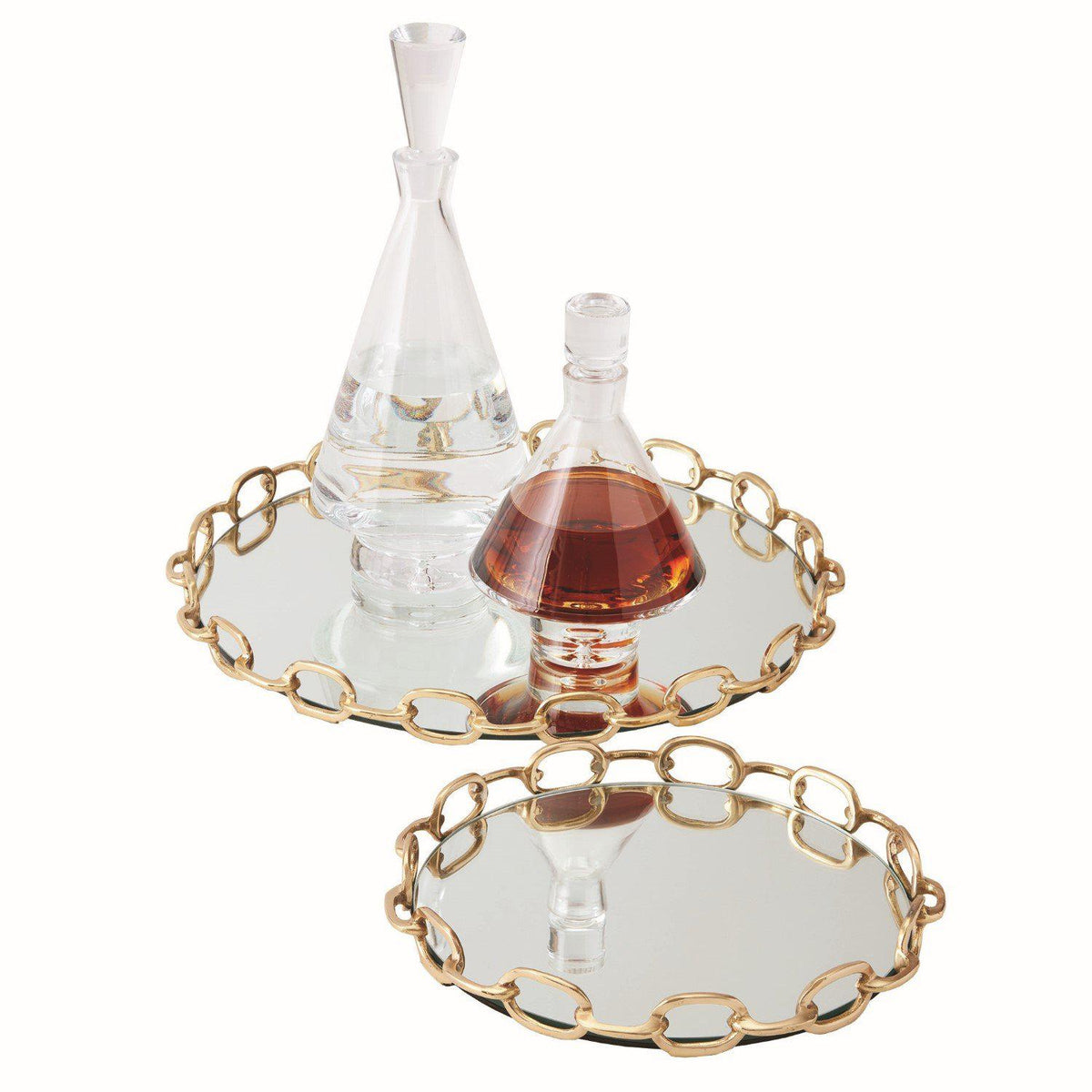Linked Mirrored Tray-Global Views-Trays-Artistic Elements