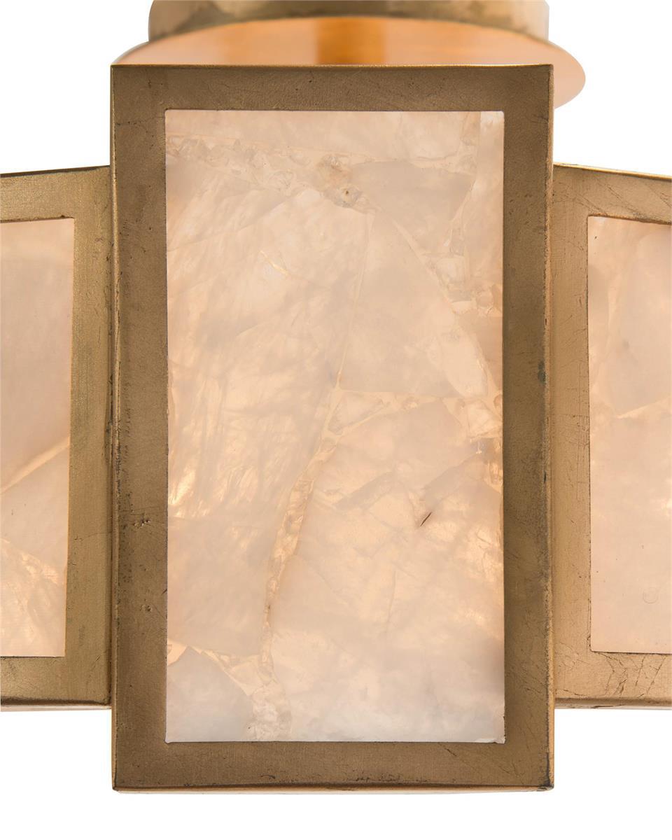 Calcite Panel Six-Light Semi-Flush-John Richard-Chandeliers-Artistic Elements