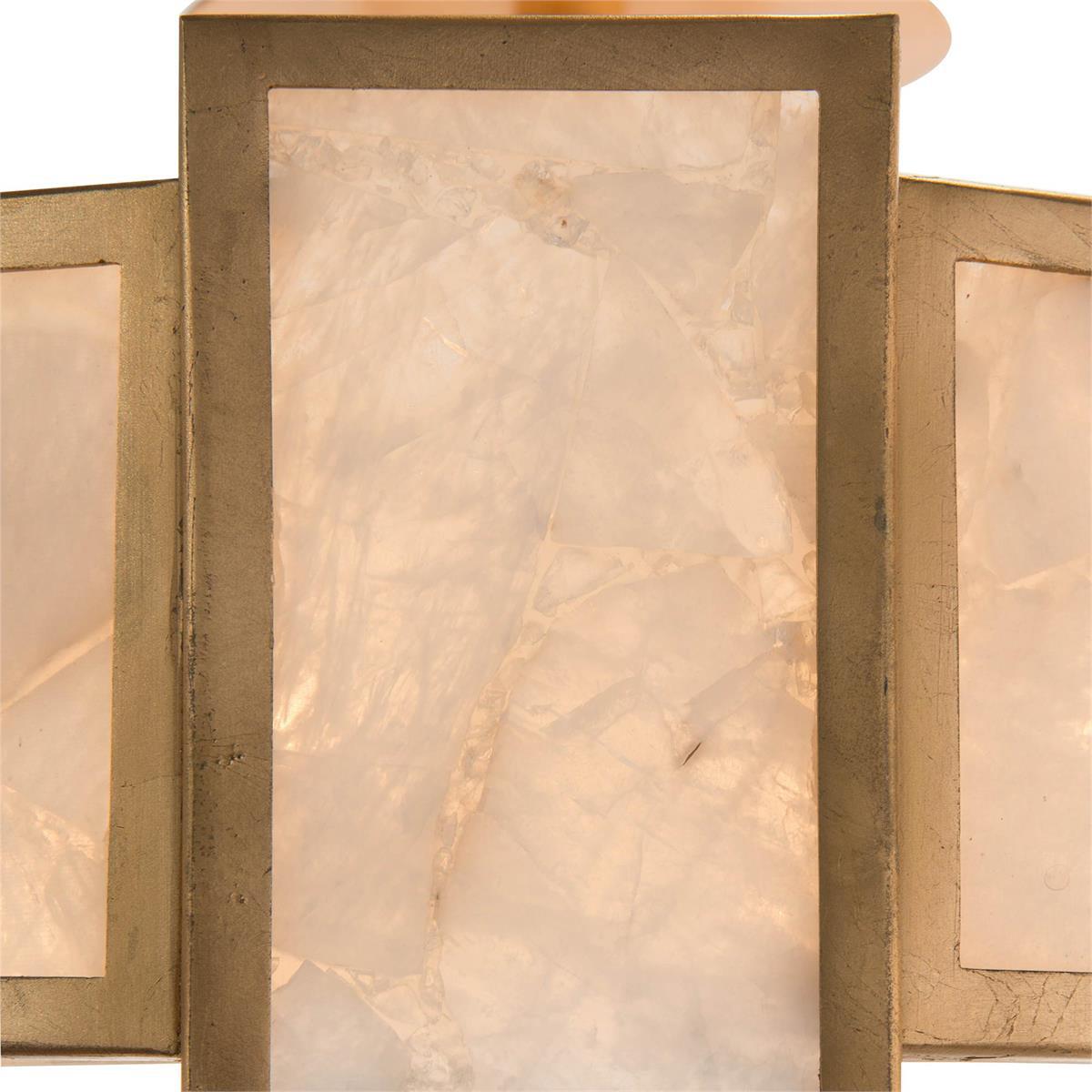 Calcite Panel Six-Light Semi-Flush-John Richard-Chandeliers-Artistic Elements