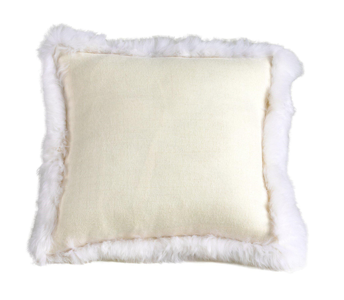 Alpaca Trimmed Cushions 18X18&quot;-Fibre-Decorative Pillows-Artistic Elements