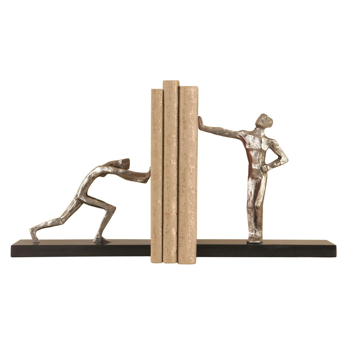 Blockhead Bookends-Global Views-Office Accessories-Artistic Elements