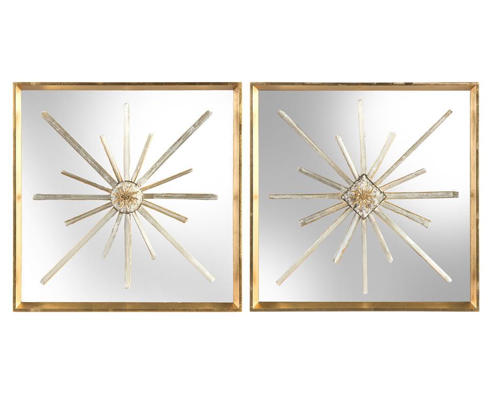 Star-Crossed Circle And Diamond (Set Of Two)-John Richard-Art-Artistic Elements