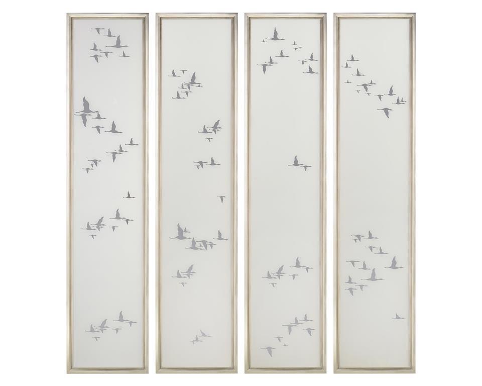 Migration Wall Panels (Set Of Four)-John Richard-Art-Artistic Elements