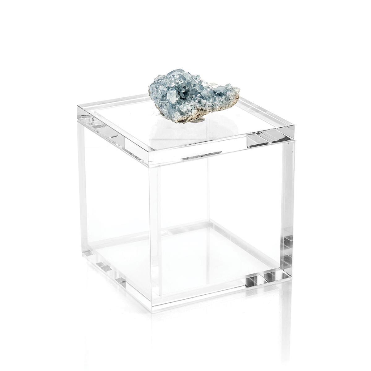 Crystal Celestite Box-John Richard-Sculptures & Objects-Artistic Elements