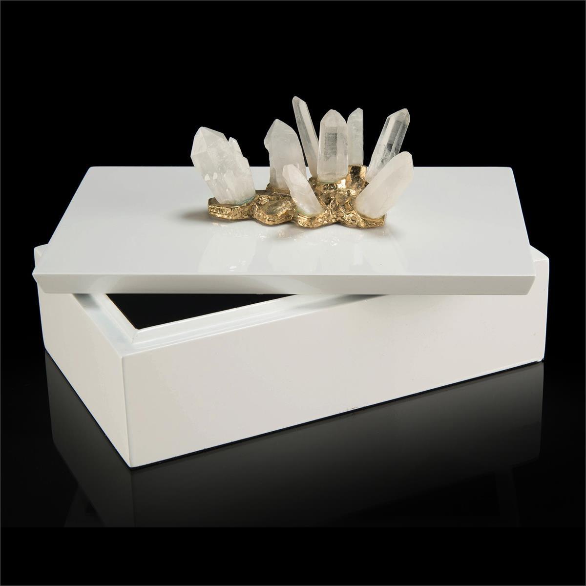 Crystal Adornment White Box-John Richard-Office Accessories-Artistic Elements