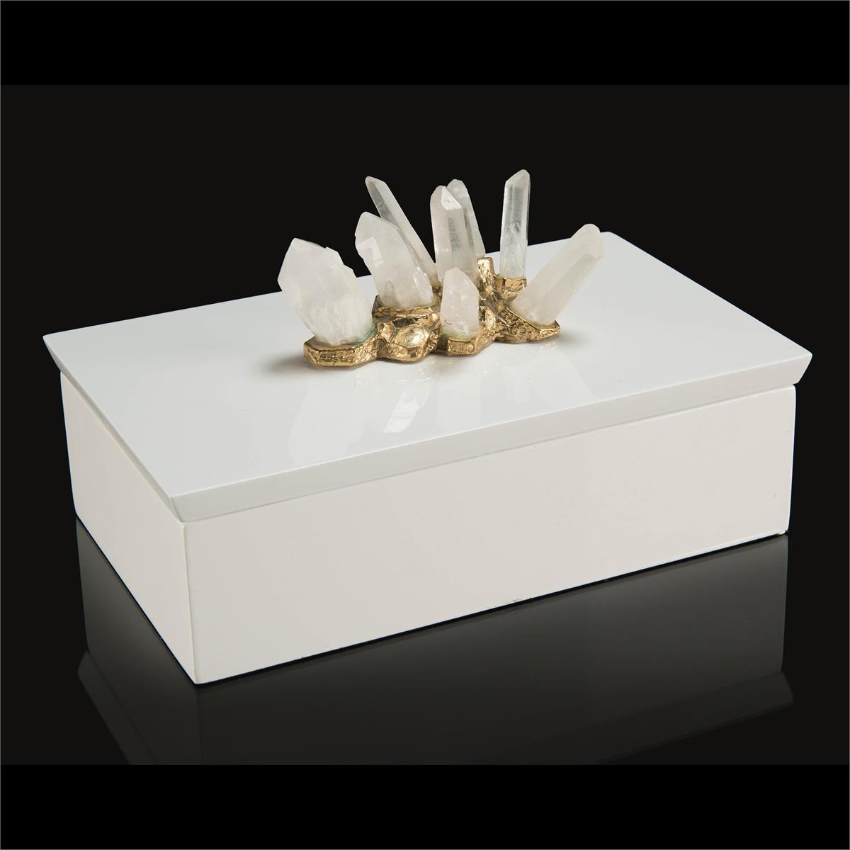 Crystal Adornment White Box-John Richard-Office Accessories-Artistic Elements