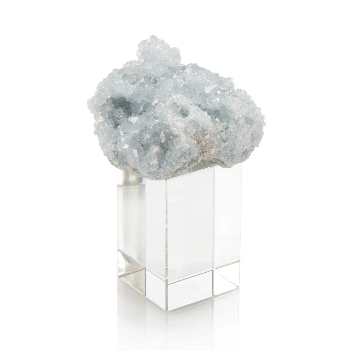 Celestite on Crystal-John Richard-Sculptures & Objects-Artistic Elements