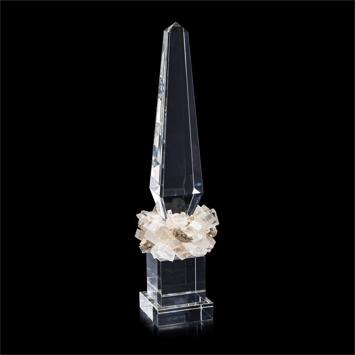 Calcite, Mica, and Crystal Obelisk-John Richard-Sculptures & Objects-Artistic Elements