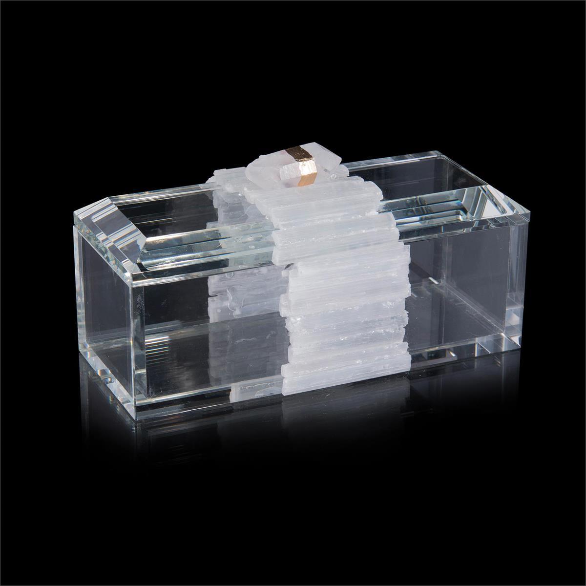 Crystal Box with Selenite Band - Artistic Elements