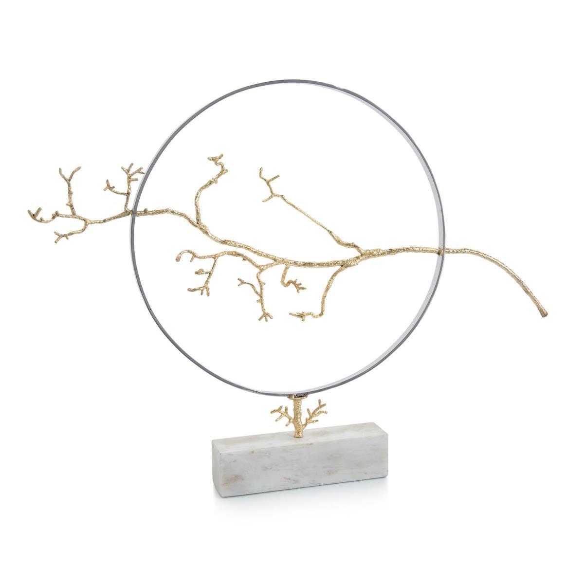 Hoop and Branch Sculpture-John Richard-Sculptures & Objects-Artistic Elements