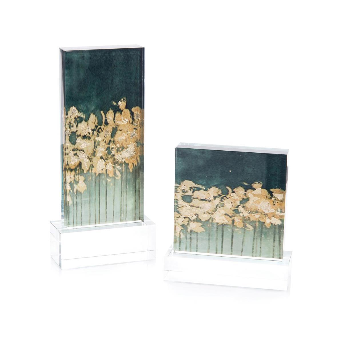 Set of Two Gold over Teal-John Richard-Office Accessories-Artistic Elements