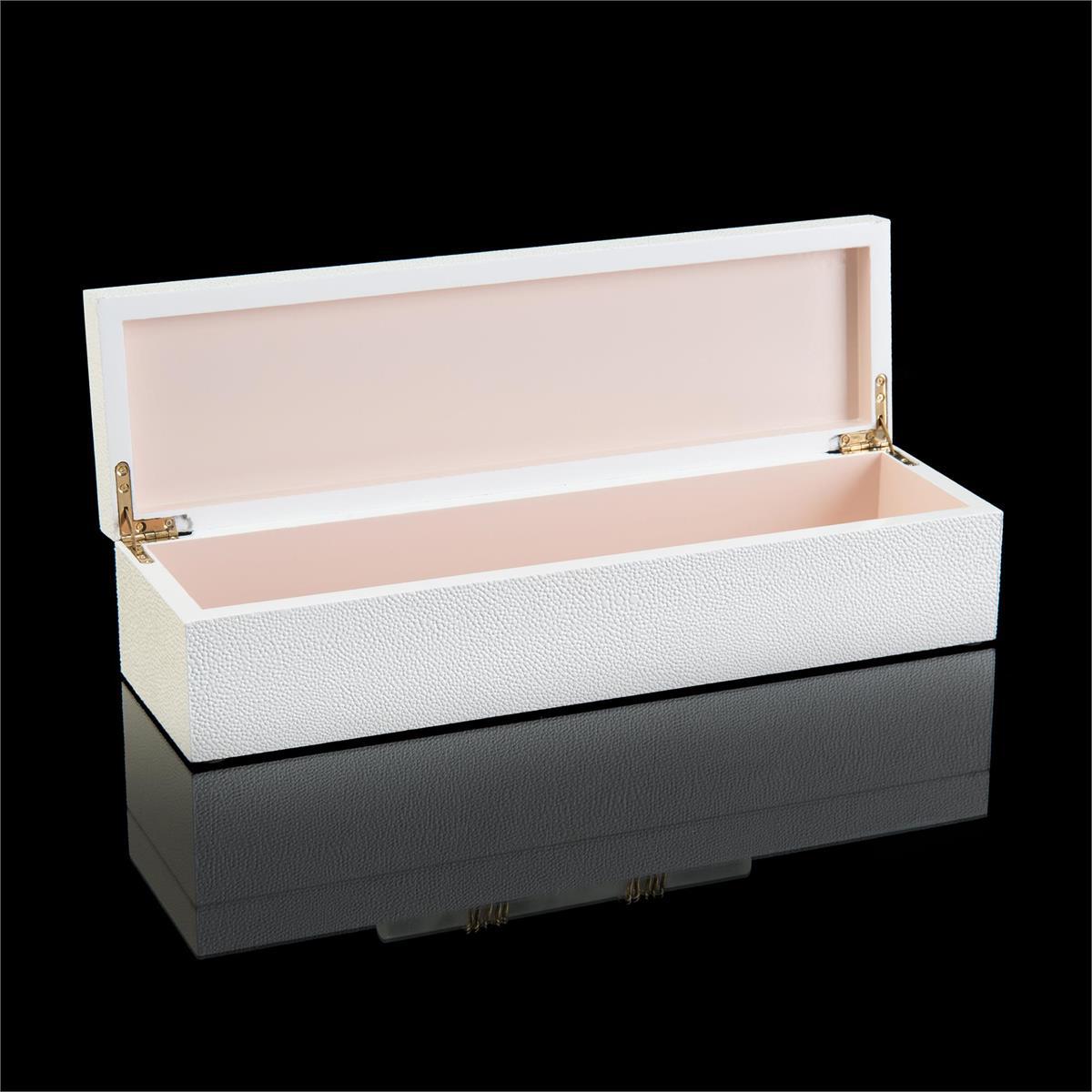 White Box with Alabaster Handle-John Richard-Boxes-Artistic Elements