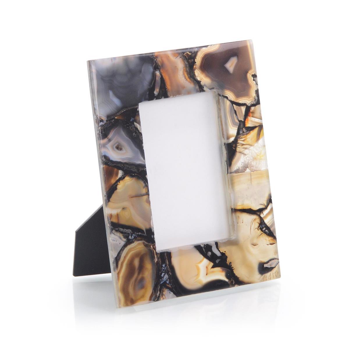 Rich Browns To Clear Agate Picture Frame-John Richard-Picture Frames-Artistic Elements