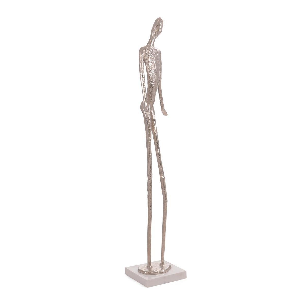 Nickel Figure Three Sculpture-John Richard-Sculptures & Objects-Artistic Elements