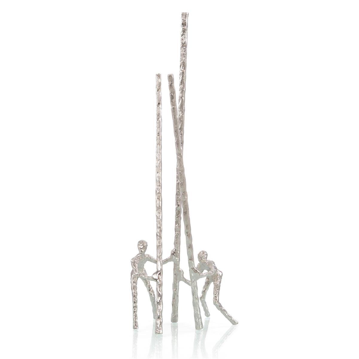 Balancing Nickel Sculpture-John Richard-Sculptures & Objects-Artistic Elements