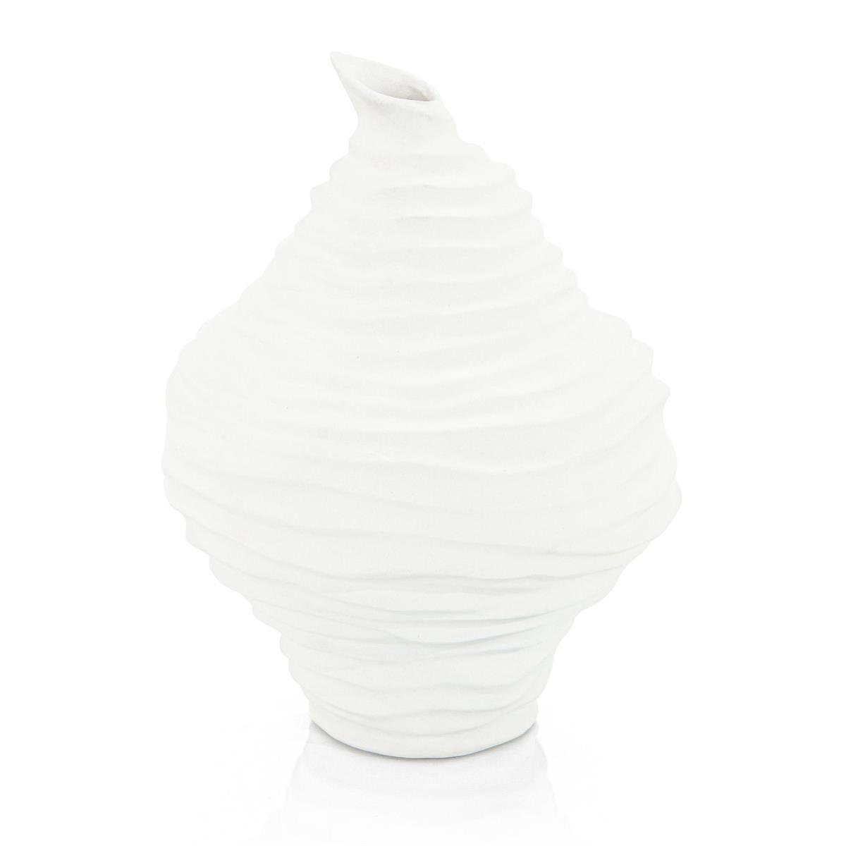 Jasmine White Porcelain Vase-John Richard-Vases-Artistic Elements